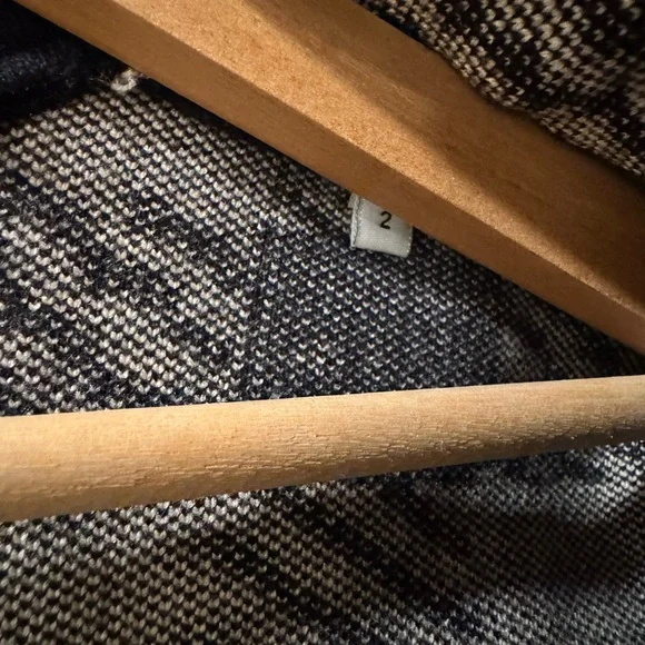 Sandro Black and Cream Checkered Blazer - Picture 7 of 9